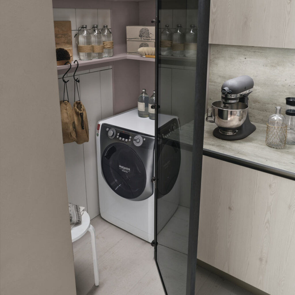 Living coordinato con Cucina Stosa Infinity a Roma