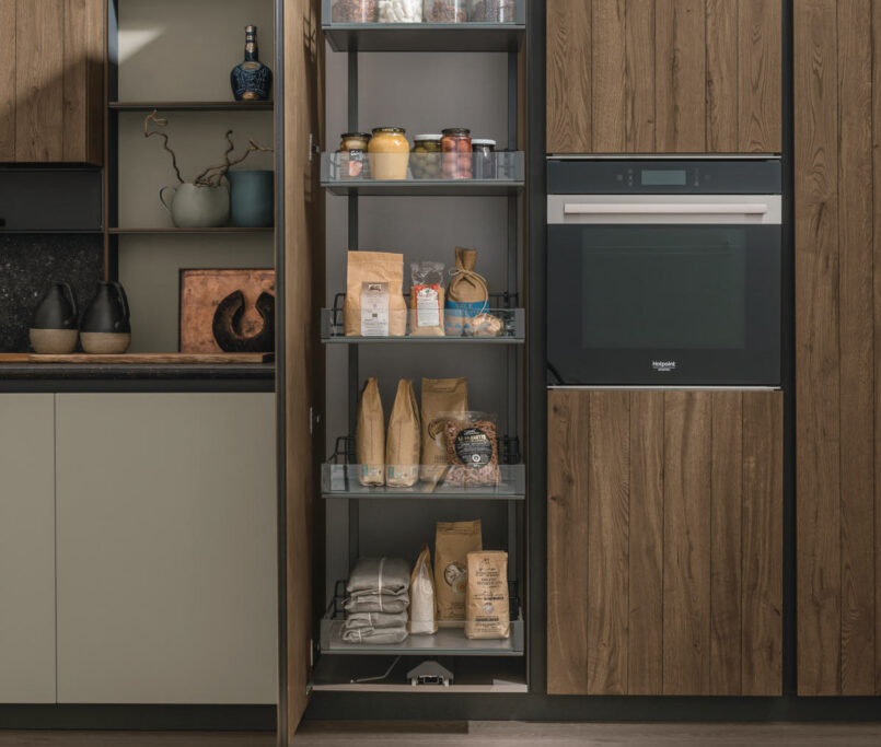 Cucina angolare Stosa Natural in legno rovere – Roma